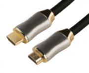 Greenconnect Кабель 5.0m HDMI версия 2.0, HDR 4:2:2, Ultra HD, 4K 60 fps 60Hz/5K*30Hz, 3D, AUDIO, 18.0 Гбит/с, 28/28 AWG, OD7.3mm, тройной экран, черный нейлон, DELUX, GCR-51282 Greenconnect HDMI (m) - HDMI (m) 5м