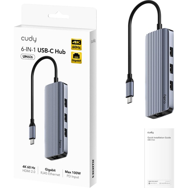 Концентратор USB Cudy UH606 Концентратор USB Cudy UH606