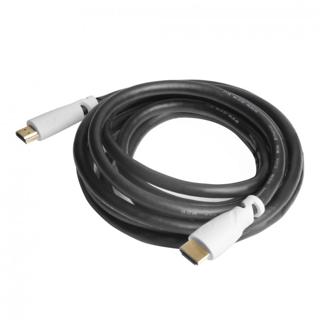 GCR Кабель Premium 3.0m HDMI версия 2.0, HDR, Ultra HD 4K60 Hz/ 5K30Hz, 3D, Ethernet 18.0 Гбит/с, OD8.0mm, 28/26 AWG, черный, белые коннекторы, GCR-51191 Greenconnect HDMI (m) 2.0 - HDMI (m) 2.0 3м белый GCR Кабель Premium 3.0m HDMI версия 2.0, HDR, Ultra HD 4K60 Hz/ 5K30Hz, 3D, Ethernet 18.0 Гбит/с, OD8.0mm, 28/26 AWG, черный, белые коннекторы, GCR-51191 Greenconnect HDMI (m) 2.0 - HDMI (m) 2.0 3м белый