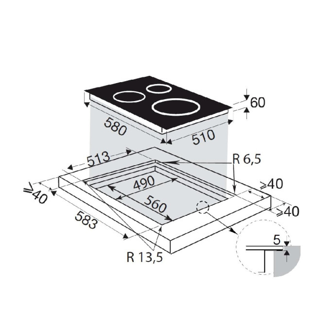 Варочная поверхность Brandt Brandt BPI364DPW
