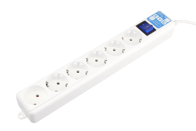 Фильтр-удлинитель Power Cube PRO, 5,0 м 6 розеток, LC контур, 16А/3,5кВт Электрическая мануфактура SPL6-16-P-5M