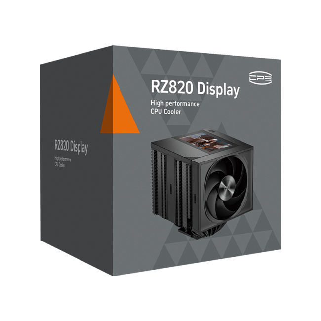 Кулер для процессора PCCooler CPU Cooler RZ820 Display BK BLACK Кулер для процессора PCCooler CPU Cooler RZ820 Display BK BLACK