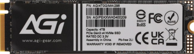 Накопитель SSD AGI TECHNOLOGY CO., LTD AGI4T0GIMAI298