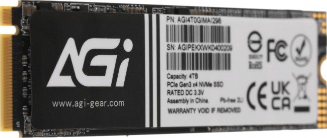 Накопитель SSD AGI TECHNOLOGY CO., LTD AGI4T0GIMAI298