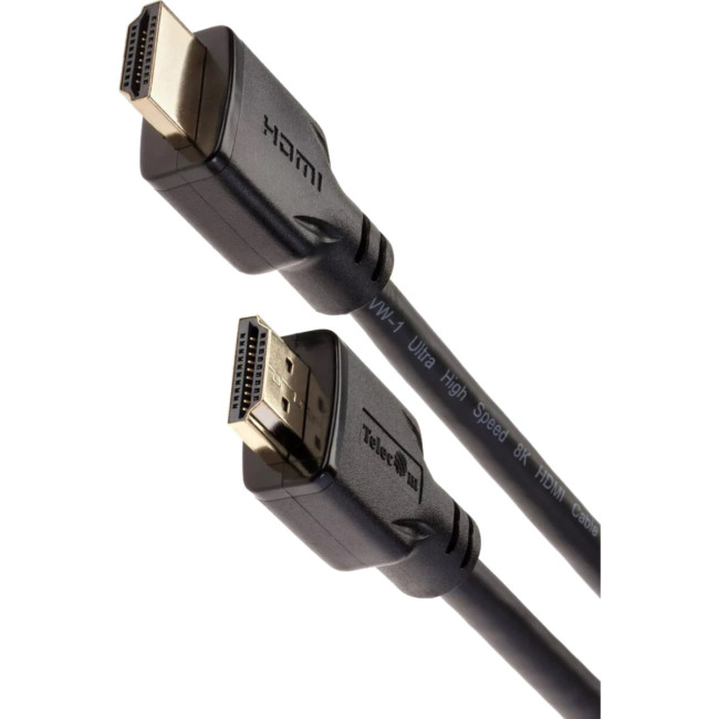 Кабель HDMI 19M/M,ver. 2.1, 8K@60 Hz 1m Telecom <TCG255-1M> VCOM TCG255-1M