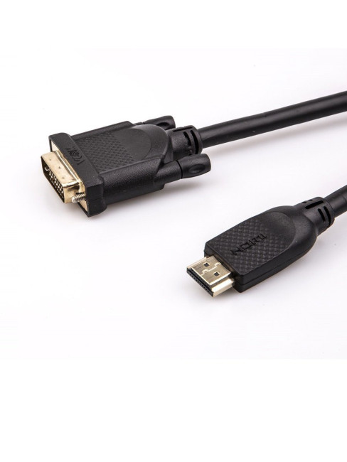 Кабель HDMI AM/DVI(24+1)M, 3м, CU, 1080P@60Hz, 2F, VCOM <CG484G-3M> VCOM HDMI (m) - DVI-D (m)