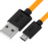 GCR QC Кабель 0.3m MicroUSB, быстрая зарядка, оранжевый TPE, черные коннекторы, 28/22 AWG, GCR-53280 Кабель Greenconnect 0.3 м (GCR-53280)