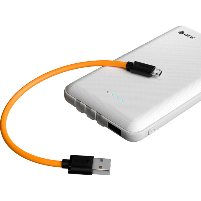 GCR QC Кабель 0.3m MicroUSB, быстрая зарядка, оранжевый TPE, черные коннекторы, 28/22 AWG, GCR-53280 Кабель Greenconnect 0.3 м (GCR-53280)