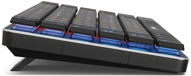 Клавиатура Oklick K615X механическая серый/серебристый USB slim Multimedia for gamer LED (1934413) Oklick 1934413 Клавиатура Oklick K615X механическая серый/серебристый USB slim Multimedia for gamer LED (1934413) Oklick 1934413
