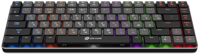 Клавиатура Oklick K615X механическая серый/серебристый USB slim Multimedia for gamer LED (1934413) Oklick 1934413 Клавиатура Oklick K615X механическая серый/серебристый USB slim Multimedia for gamer LED (1934413) Oklick 1934413