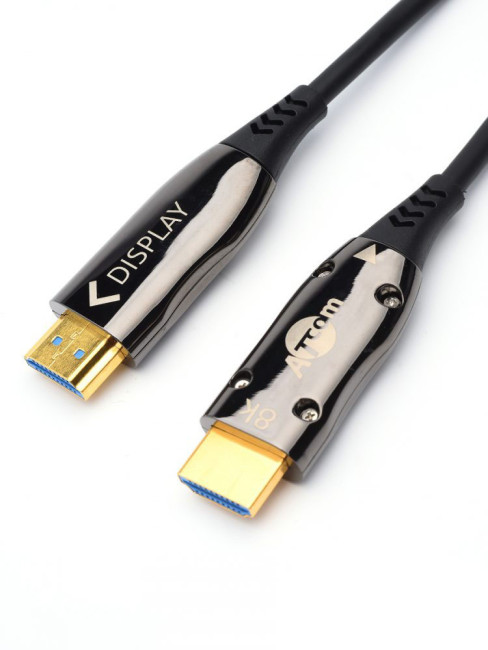 Кабель HDMI 15 м (HIGH speed, Metal gold, Optical) 8K VER 2.1 ATcom HDMI (m) - HDMI (m) 15 м Кабель HDMI 15 м (HIGH speed, Metal gold, Optical) 8K VER 2.1 ATcom HDMI (m) - HDMI (m) 15 м