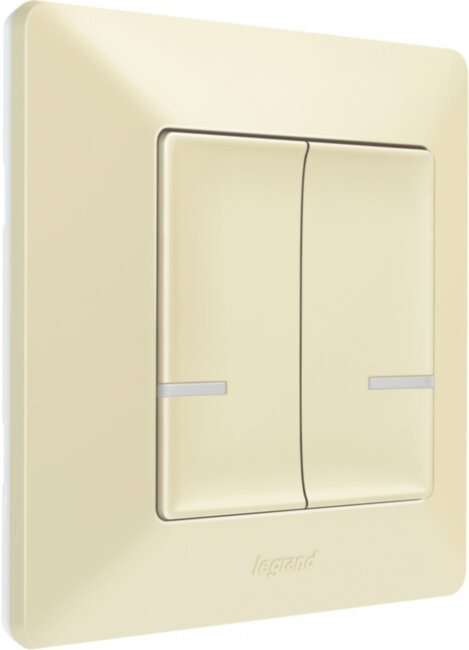 VLN-l СЛК Выкл 2к б/п Умный беспроводной выключатель Legrand серия Valena Life with NETATMO, Цвет Слоновая кость. Выключатель 2-клавишный, Управление со смартфона, Zigbee 2,4 ГГц. Рамка в комплекте. VLN-l СЛК Выкл 2к б/п Умный беспроводной выключатель Legrand серия Valena Life with NETATMO, Цвет Слоновая кость. Выключатель 2-клавишный, Управление со смартфона, Zigbee 2,4 ГГц. Рамка в комплекте.