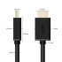 Greenconnect Кабель HDMI-DVI 0.5m черный, OD7.3mm, 28/28 AWG, позолоченные контакты, 19pin AM / 24+1M AM double link, GCR-HD2DVI1-0.5m, тройной экран Greenconnect HDMI—DVI 19M / 25M double link