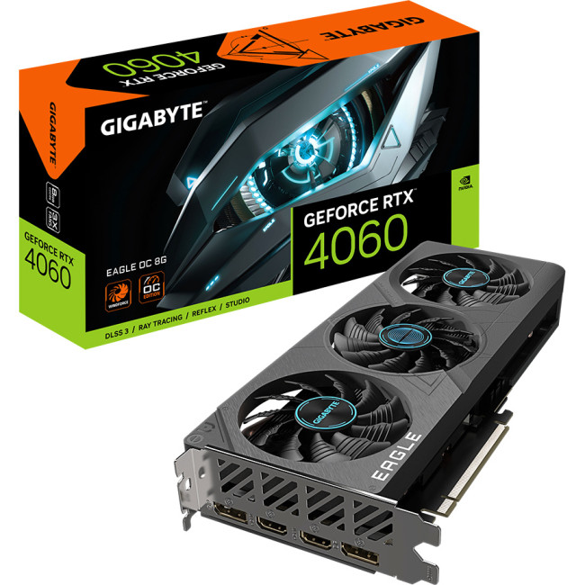 Видеокарта Gigabyte GV-N4060EAGLE OC-8GD Видеокарта Gigabyte GV-N4060EAGLE OC-8GD