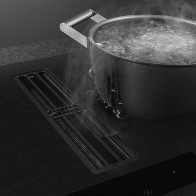 Варочная поверхность со встроенной вытяжкой Smeg Smeg HOBD382MB2 Варочная поверхность со встроенной вытяжкой Smeg Smeg HOBD382MB2