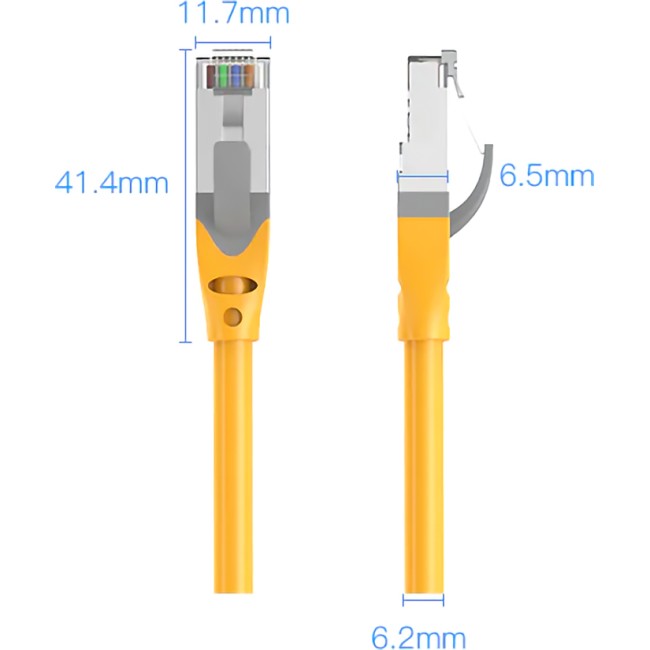 Патч-корд Vention прямой SFTP cat.6A, RJ45 - 1м. Серый Vention IBHHF SFTP cat.6A, RJ45 - 1м. Серый Патч-корд Vention прямой SFTP cat.6A, RJ45 - 1м. Серый Vention IBHHF SFTP cat.6A, RJ45 - 1м. Серый