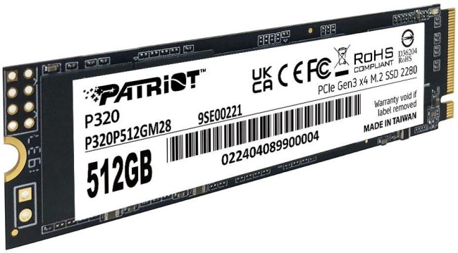 Накопитель SSD Patriot P320P512GM28