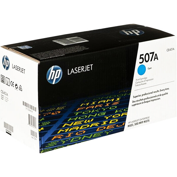 Тонер-картридж HP 507A Cyan Original LaserJet Toner Cartridge (CE401A)
