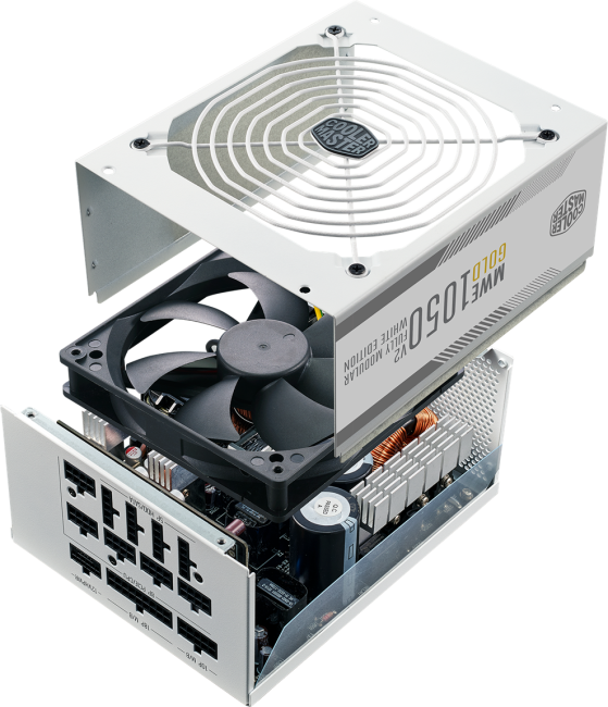 Блок питания 1050 Ватт Cooler Master MWE GOLD 1050 - V2 ATX 3.0 WHITE VERSION