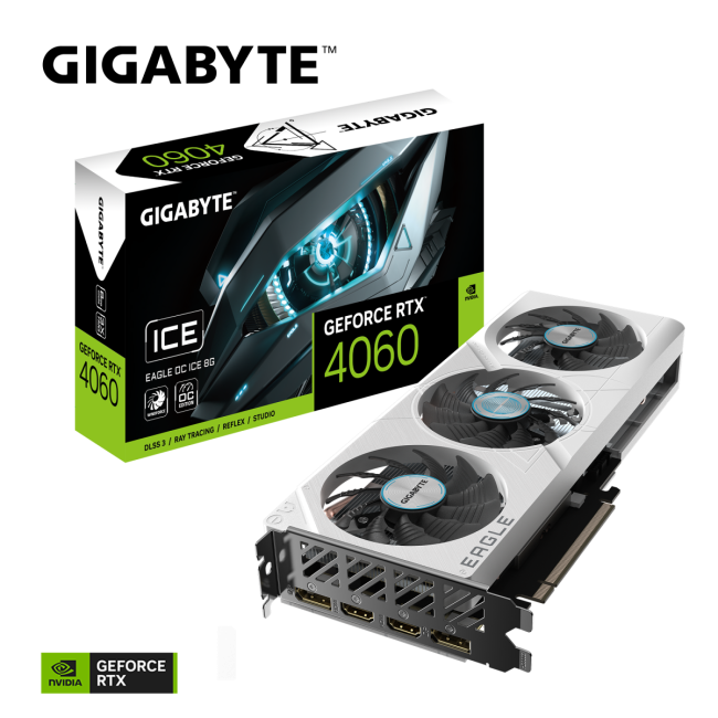 Видеокарта GIGABYTE GV-N4060EAGLEOC ICE-8GD