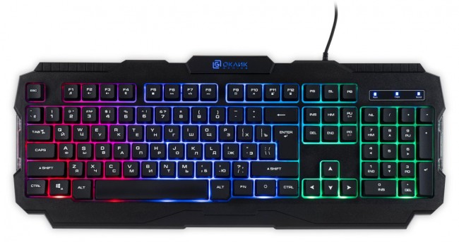 Клавиатура Oklick 757G HW2 черный USB for gamer (1790295) Oklick 1790295 Клавиатура Oklick 757G HW2 черный USB for gamer (1790295) Oklick 1790295