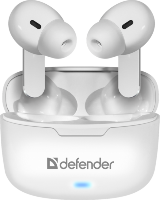 Defender Беспроводная гарнитура Twins 903 белый,TWS, Bluetooth Defender Twins 903