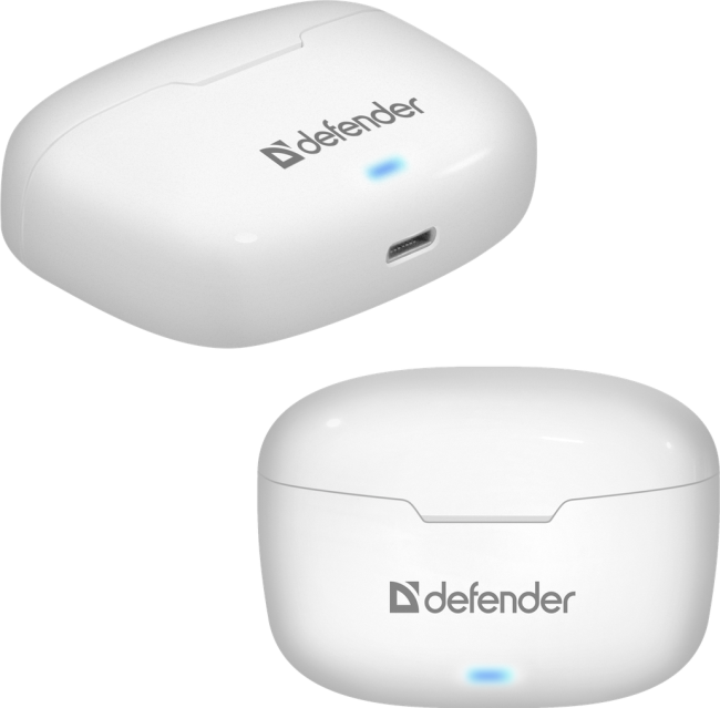 Defender Беспроводная гарнитура Twins 903 белый,TWS, Bluetooth Defender Twins 903