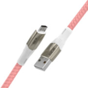 GCR Кабель 1.2m MicroUSB series MERCEDES, PINK NYLON, супер быстрая зарядка, 28/22 AWG, GCR-51954 Greenconnect  USB 2.0 Type-AM - microUSB 2.0 (m) 1.2м