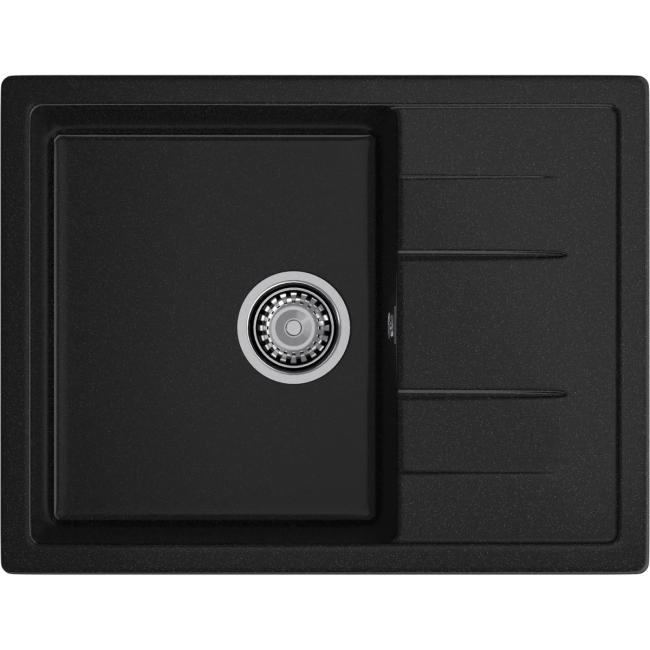 Кухонная мойка GRANFEST GranFest QUADRO Q-650L black Кухонная мойка GRANFEST GranFest QUADRO Q-650L black