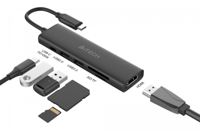Разветвитель USB-C A4Tech DST-60C Разветвитель USB-C A4Tech DST-60C