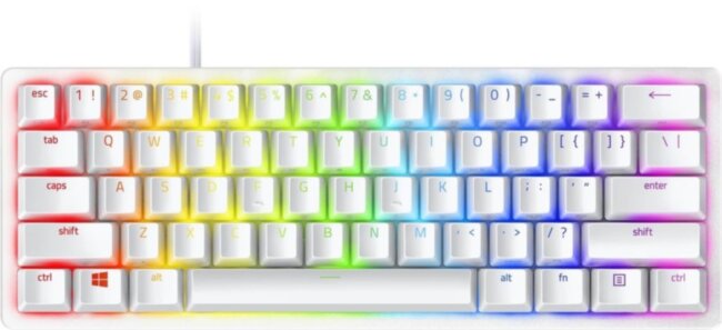 Игровая клавиатура Razer Huntsman Mini - Mercury Ed. (Red Switch) - Russian Layout Razer RZ03-03392200-R3R1