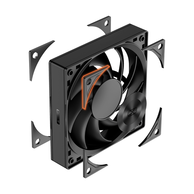 Кулер для корпуса PcCooler F5R120 BK Кулер для корпуса PcCooler F5R120 BK