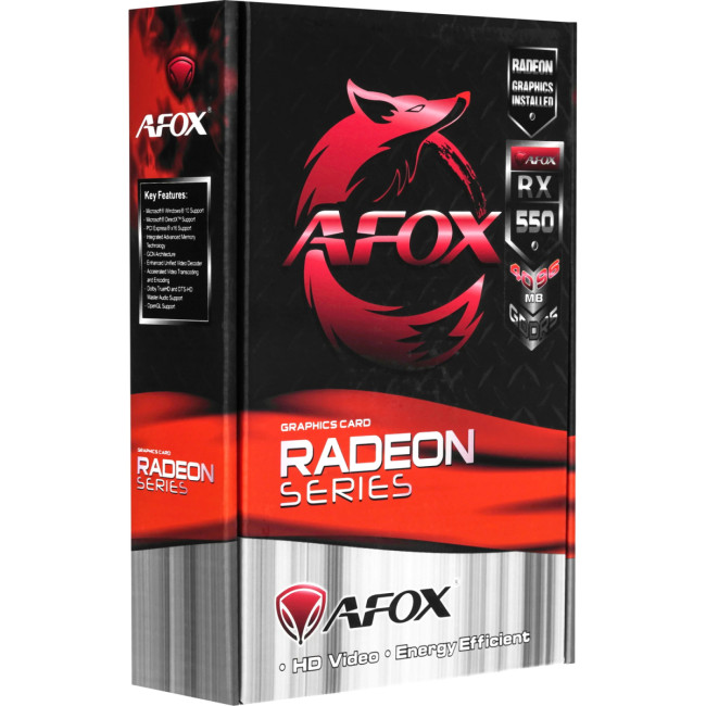 Видеокарта AFOX AMD Radeon RX 550 (AFRX550-4096D5L2-V3) Видеокарта AFOX AMD Radeon RX 550 (AFRX550-4096D5L2-V3)