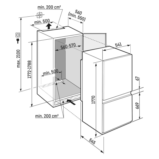 Встраиваемый холодильник LIEBHERR Liebherr ICSf 5103-22 001
