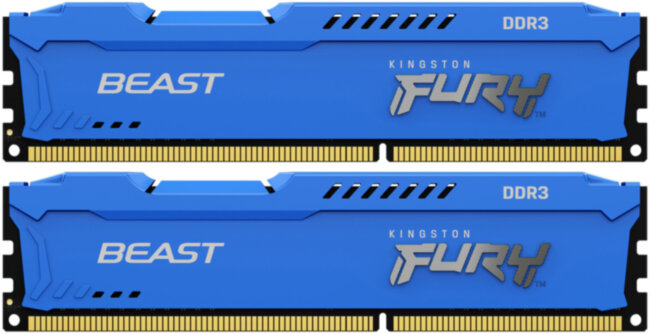 Память оперативная Kingston FURY Beast Blue KF316C10BK2/16