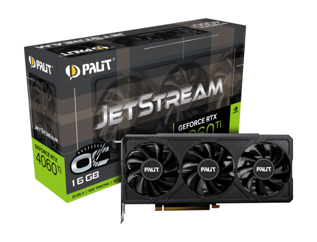 Видеокарта PALIT RTX4060Ti JETSTREAM 16GB Видеокарта PALIT RTX4060Ti JETSTREAM 16GB