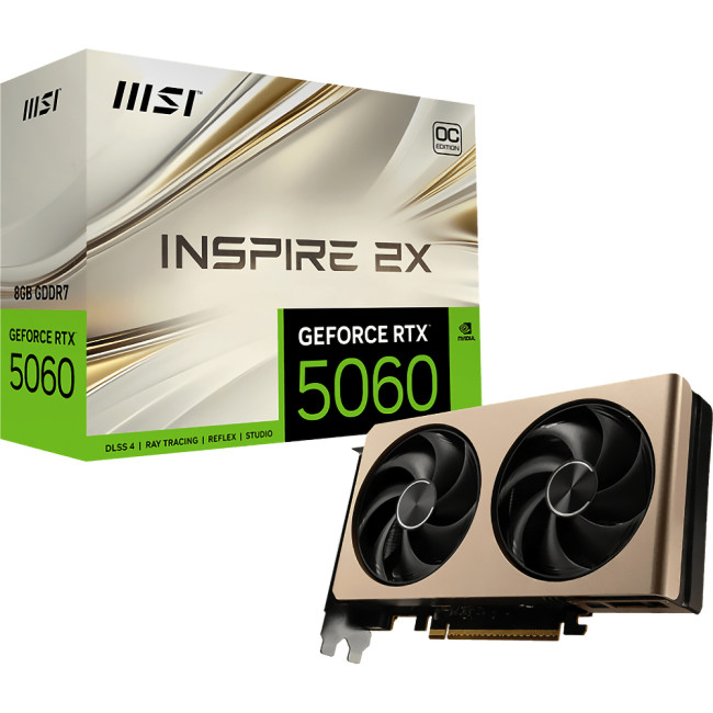 Видеокарта MSI GeForce RTX 5060 8G INSPIRE 2X OC Видеокарта MSI GeForce RTX 5060 8G INSPIRE 2X OC