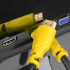 GCR Кабель 1.5m HDMI версия 1.4, черный, желтые коннекторы, OD7.3mm, 30/30 AWG, позолоченные контакты, Ethernet 10.2 Гбит/с, 3D, 4K GCR-HM340-1.5m, экран Greenconnect GCR-HM340-1.5m