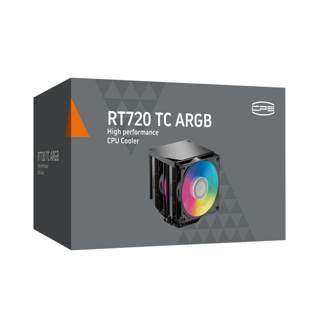 Кулер для процессора PCCooler CPU Cooler RT720 TC ARGB BK BLACK Кулер для процессора PCCooler CPU Cooler RT720 TC ARGB BK BLACK