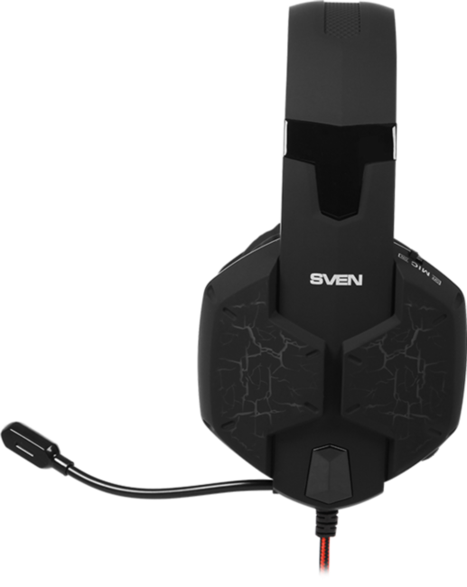 Игровые наушники с микрофоном SVEN AP-U988MV, черный-красный (USB, LED, 7.1) Sven AP-U988MV Игровые наушники с микрофоном SVEN AP-U988MV, черный-красный (USB, LED, 7.1) Sven AP-U988MV