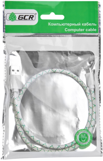Greenconnect Кабель 2A 2.0m USB 2.0, AM/microB 5pin, бело-зеленый, белые коннекторы, 28/24 AWG, поддержка функции быстрой зарядки, морозостойкий Greenconnect  USB 2.0 Type-AM - microUSB 2.0 (m) 2м