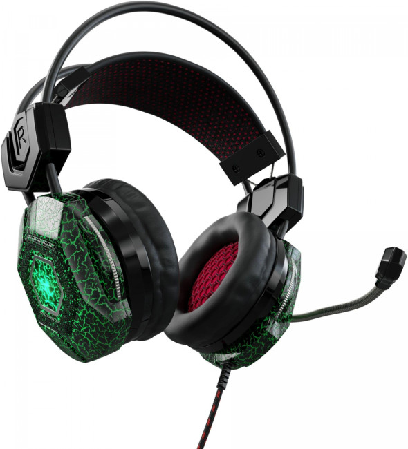Наушники с микрофоном Oklick HS-L500G TOXIC черный 2.2м мониторные оголовье (472656) Oklick 472656 Наушники с микрофоном Oklick HS-L500G TOXIC черный 2.2м мониторные оголовье (472656) Oklick 472656