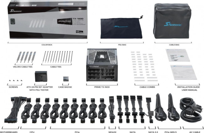 Блок питания Seasonic TX-1600 SSR-1600TR2 Блок питания Seasonic TX-1600 SSR-1600TR2