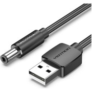 Кабель Vention USB AM/DC-jack 5.5мм M - 1.5м Чёрный Vention CEYBG