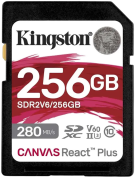 Карта памяти Kingston 256GB SDXC Canvas React Plus UHS-II 280R/100W U3 V60 Kingston SDR2V6/256GB Карта памяти Kingston 256GB SDXC Canvas React Plus UHS-II 280R/100W U3 V60 Kingston SDR2V6/256GB