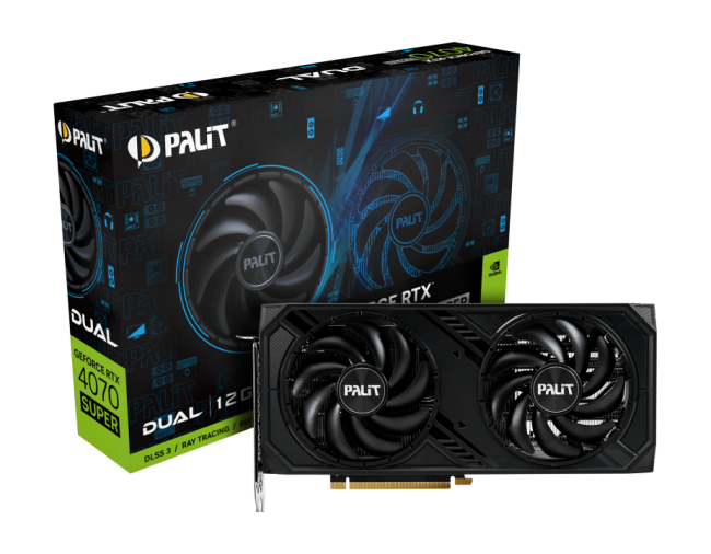 Видеокарта PALIT RTX4070 SUPER DUAL Видеокарта PALIT RTX4070 SUPER DUAL
