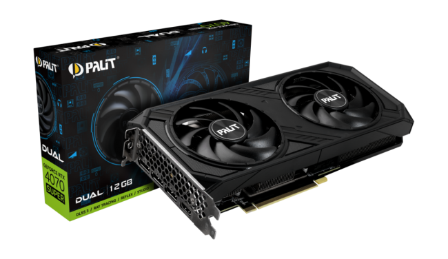Видеокарта PALIT RTX4070 SUPER DUAL Видеокарта PALIT RTX4070 SUPER DUAL