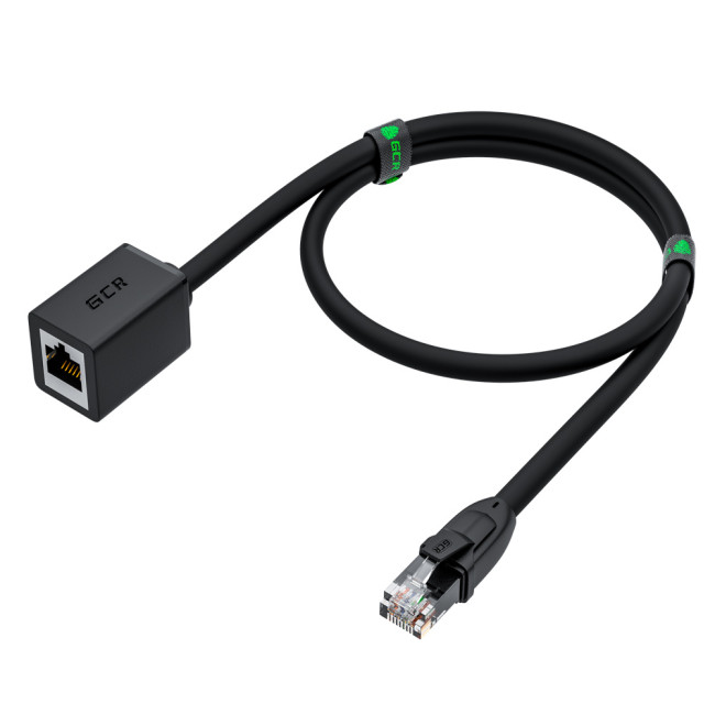 GCR Удлинитель патч-корда прямой 5.0m, UTP медь, кат.6, 24 AWG, ethernet high speed 10 Гбит/с, RJ45, GCR-52654 Greenconnect RJ45(m) - RJ45(f) Cat. 6 U/UTP LSZH 5м