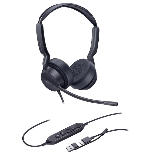 Гарнитура проводная Yealink UH42 Dual UC USB-C/A Гарнитура проводная Yealink UH42 Dual UC USB-C/A