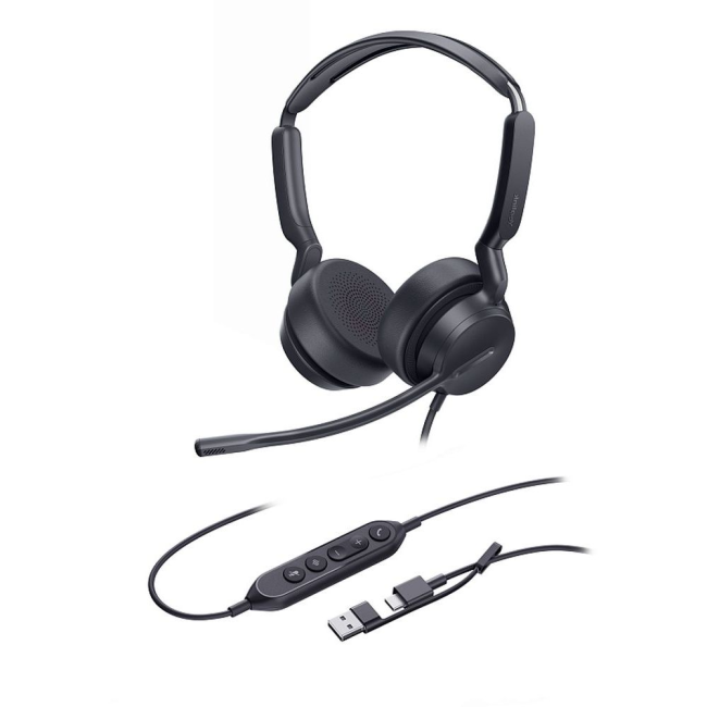 Гарнитура проводная Yealink UH42 Dual UC USB-C/A Гарнитура проводная Yealink UH42 Dual UC USB-C/A